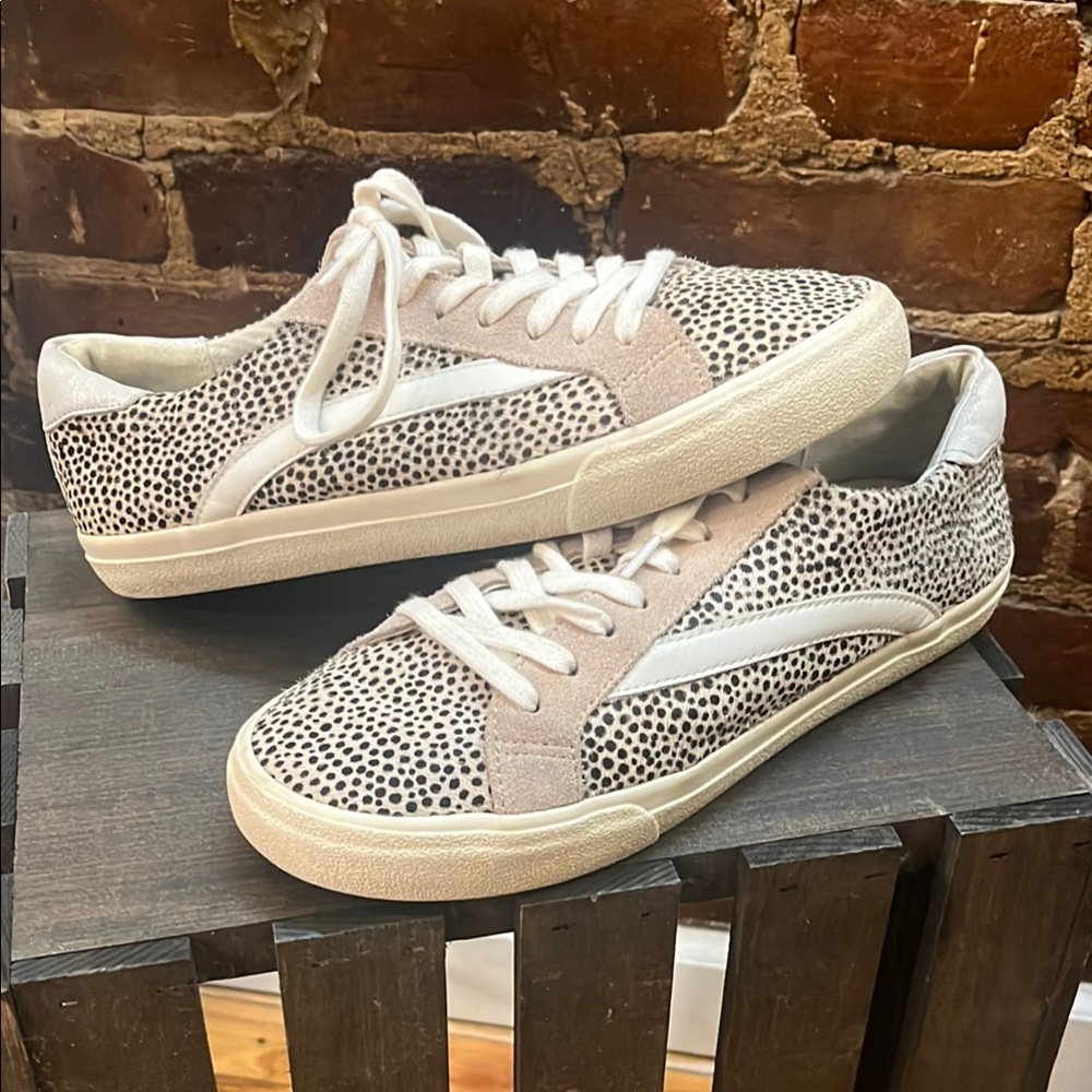 Madewell Black and White Spotted Sneakers